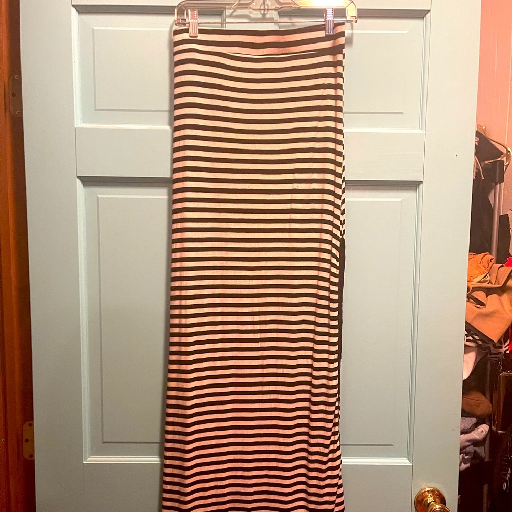 2b Bebe striped maxi skirt